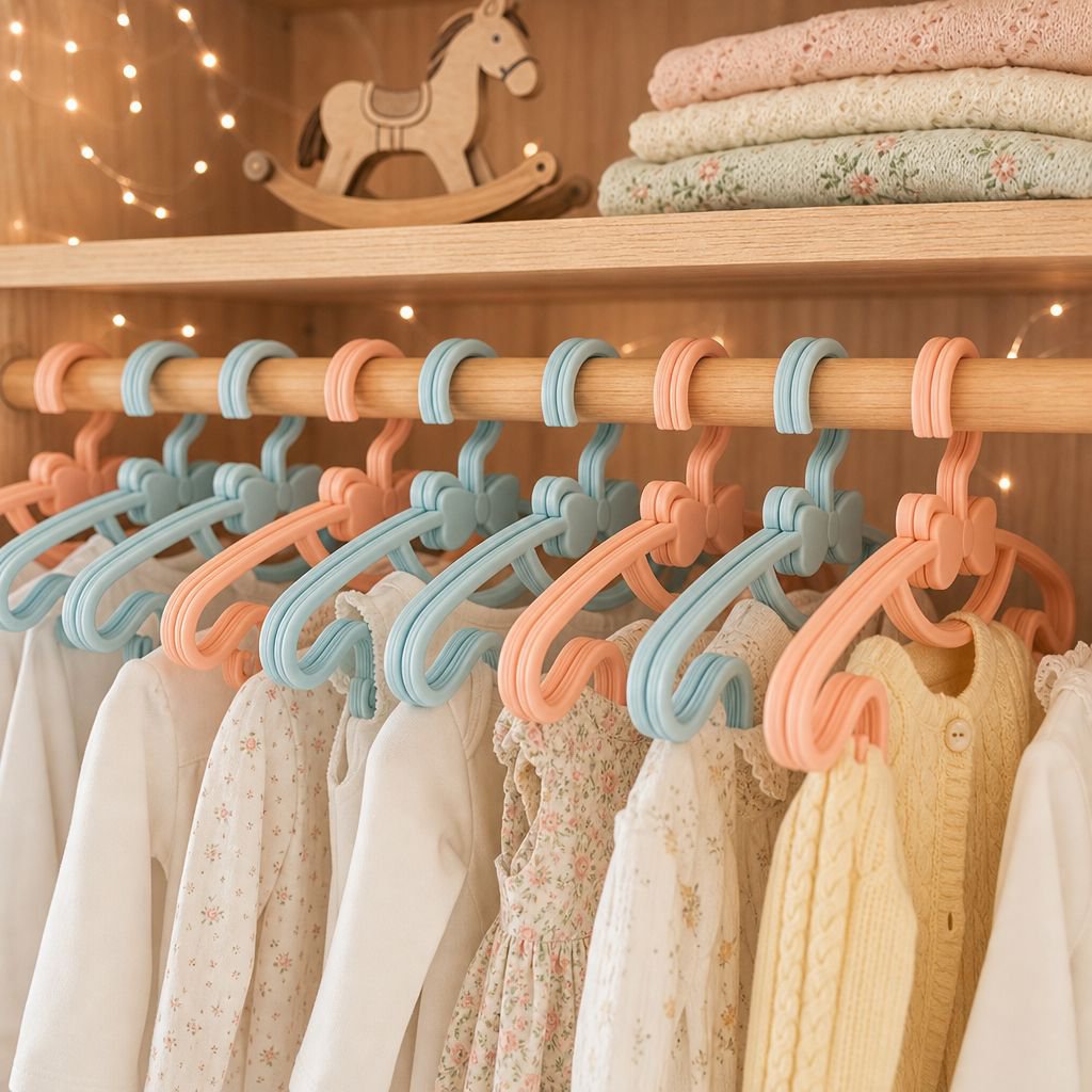 Lightweight baby hanger for small clothes