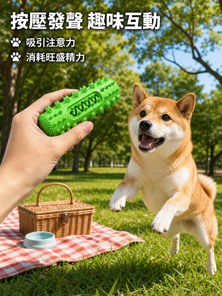 發聲鋸齒磨牙棒