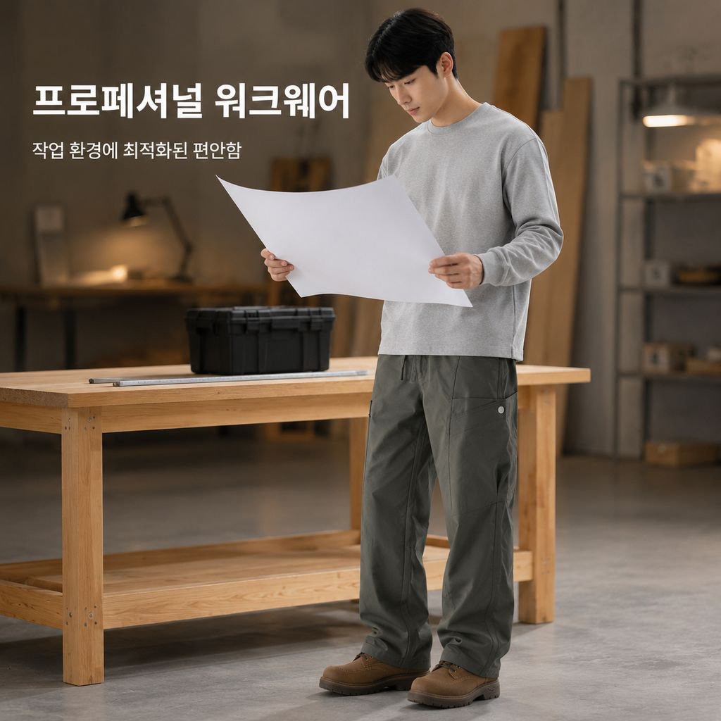 남성용 작업복 캐주얼 바지