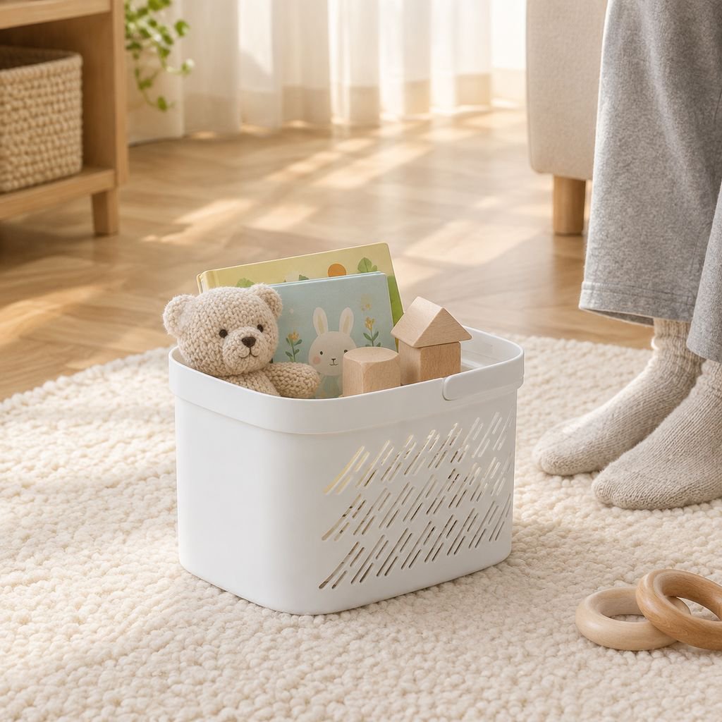 Cesta organizadora para baño