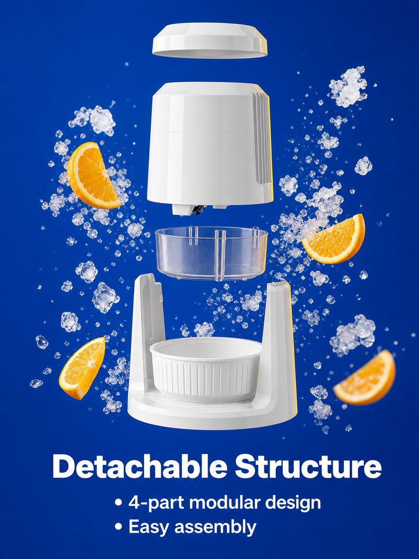 Efficient ice crushing with automatic operation