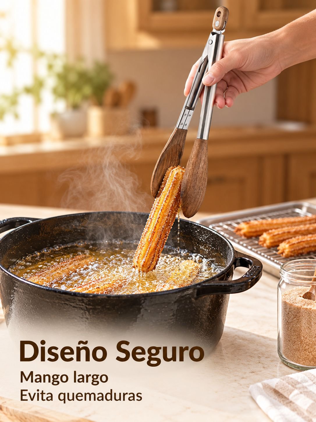 Pinzas de madera para alimentos