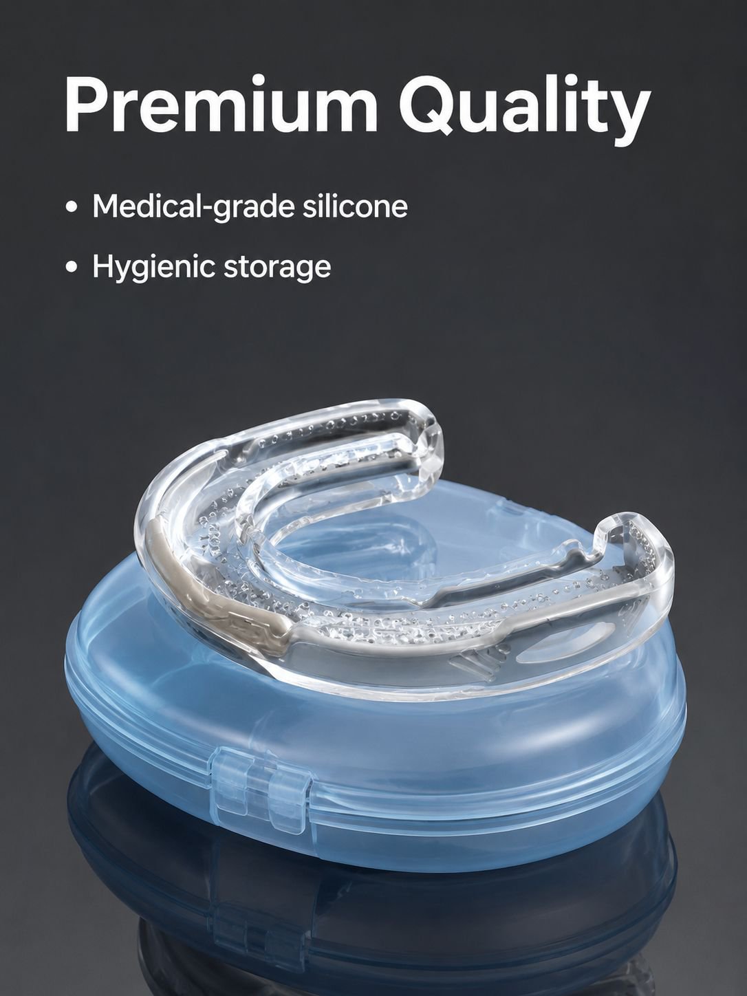 Portable silicone snore guard for anti-snoring