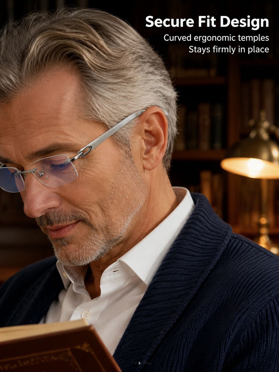 New frameless reading glasses