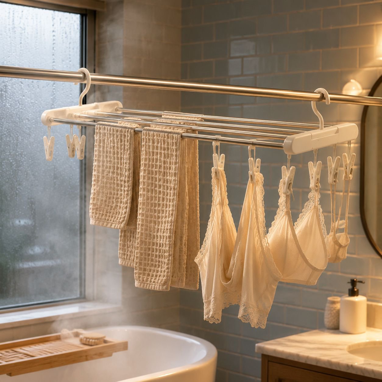 JMY-Multifunctional Stainless Steel Extendable Drying Rack