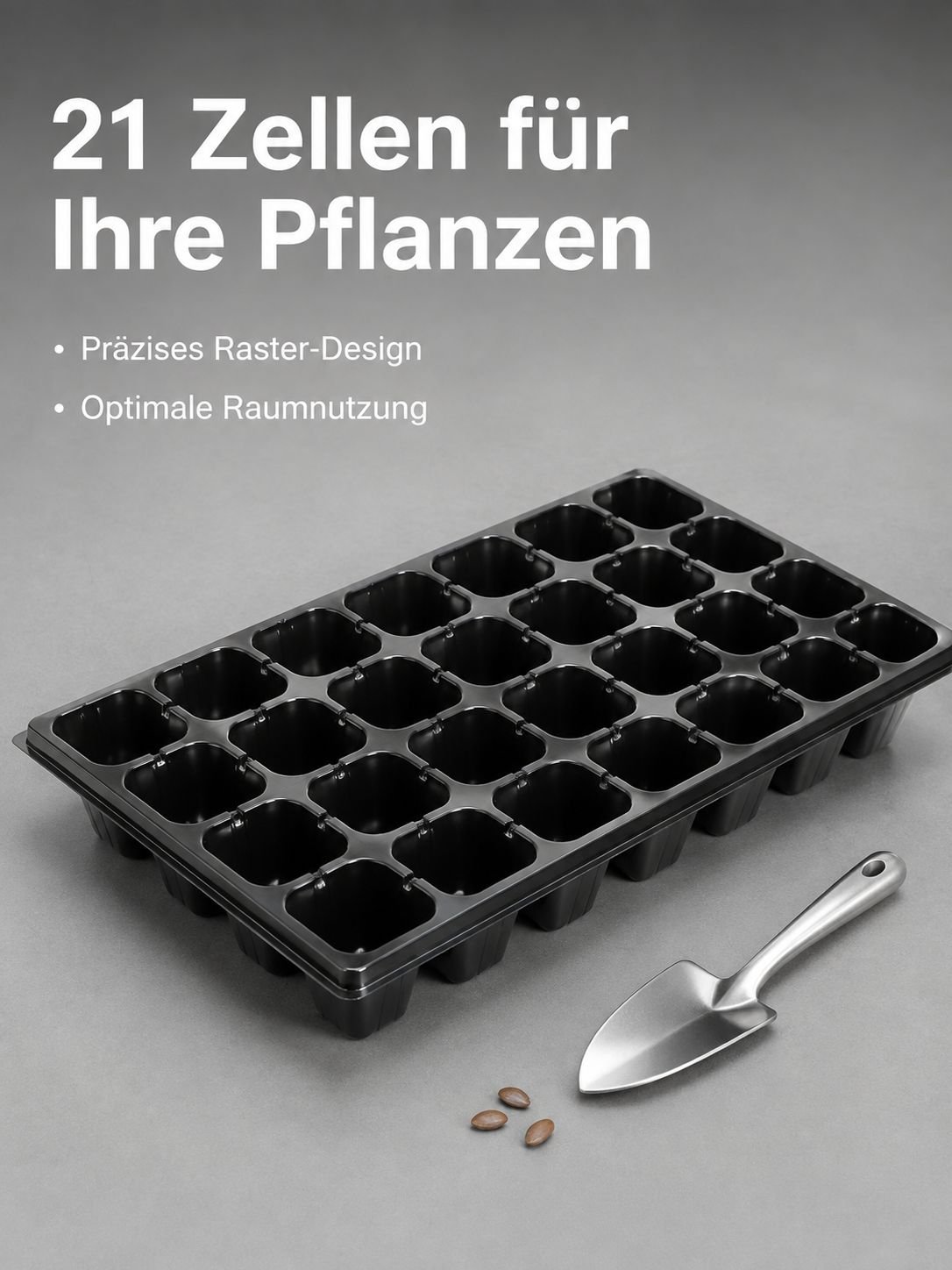 Multifunktionale PET-Kunststoff-Anzuchtschale, speziell für Setzlinge, Blumen, Gemüse und Erdbeeren