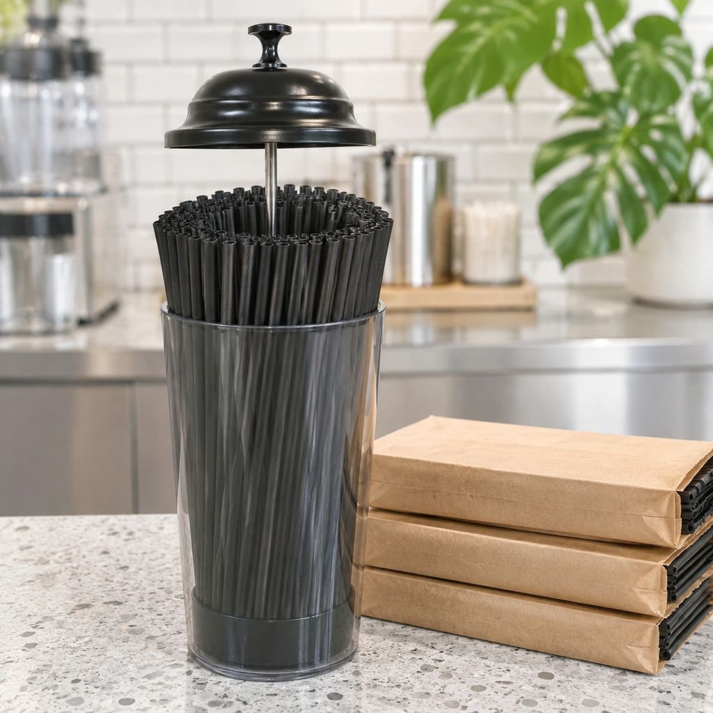 Straw Tube Box for Quick Service Restaurants