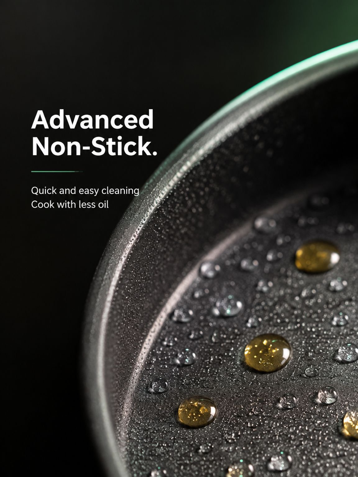 Close-up of non-stick surface electric cooker