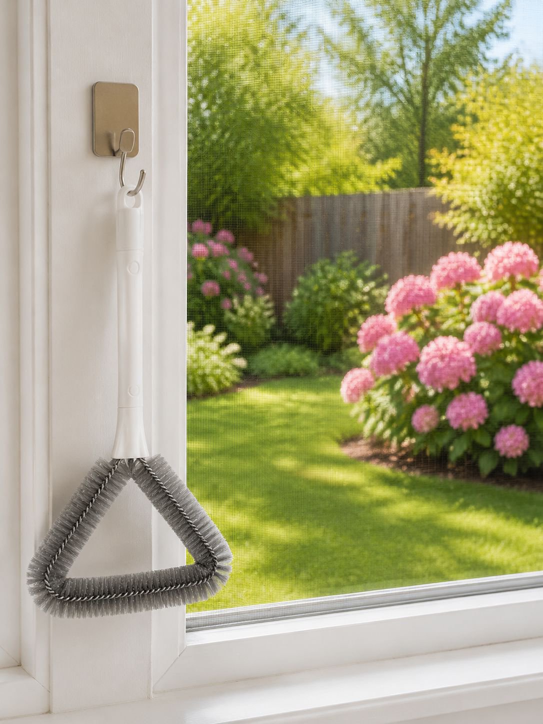 Vielseitig einsetzbare Fensterbürste für verschiedene Fensterarten