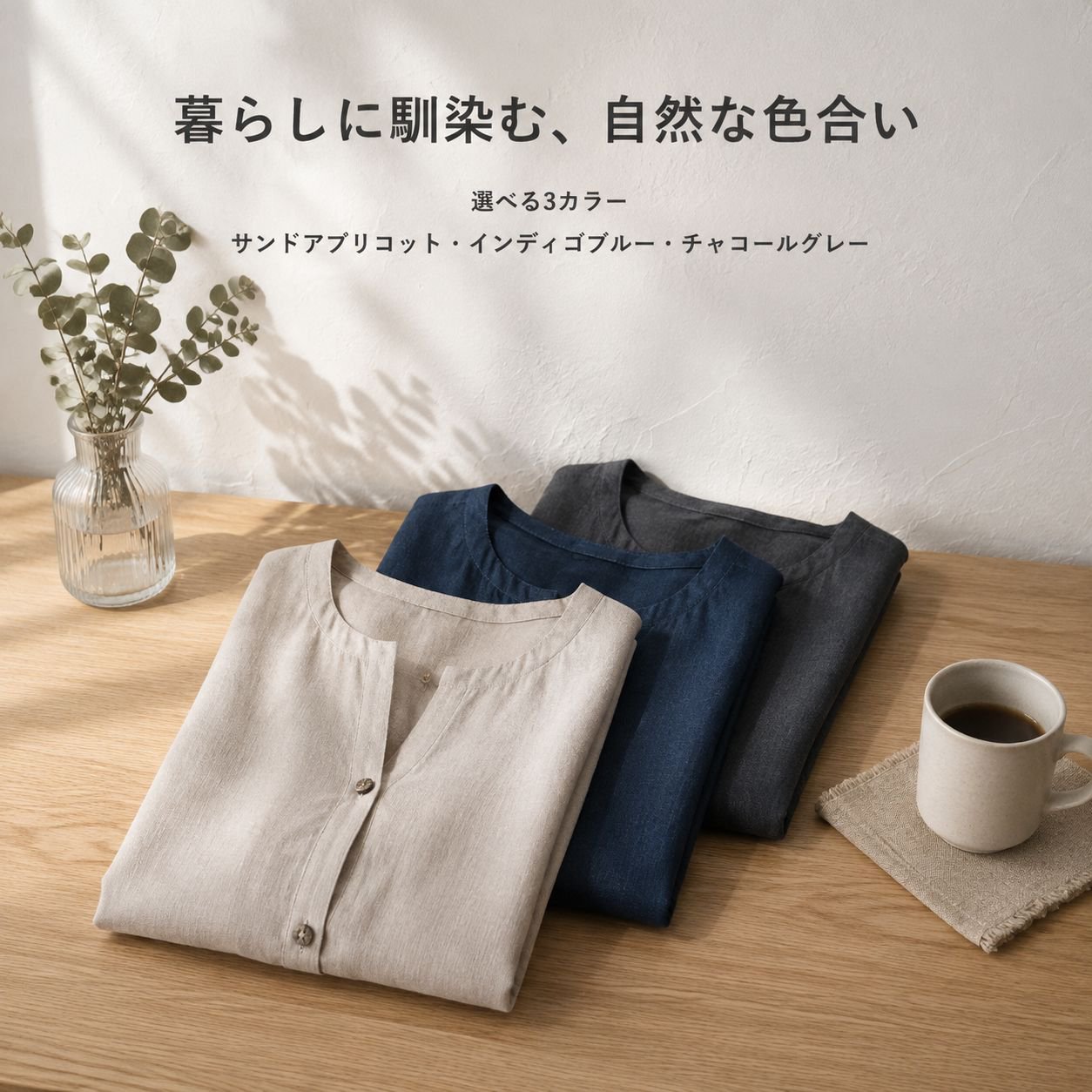デザイン感あふれる日本風おしゃれ細見えトップス レディース