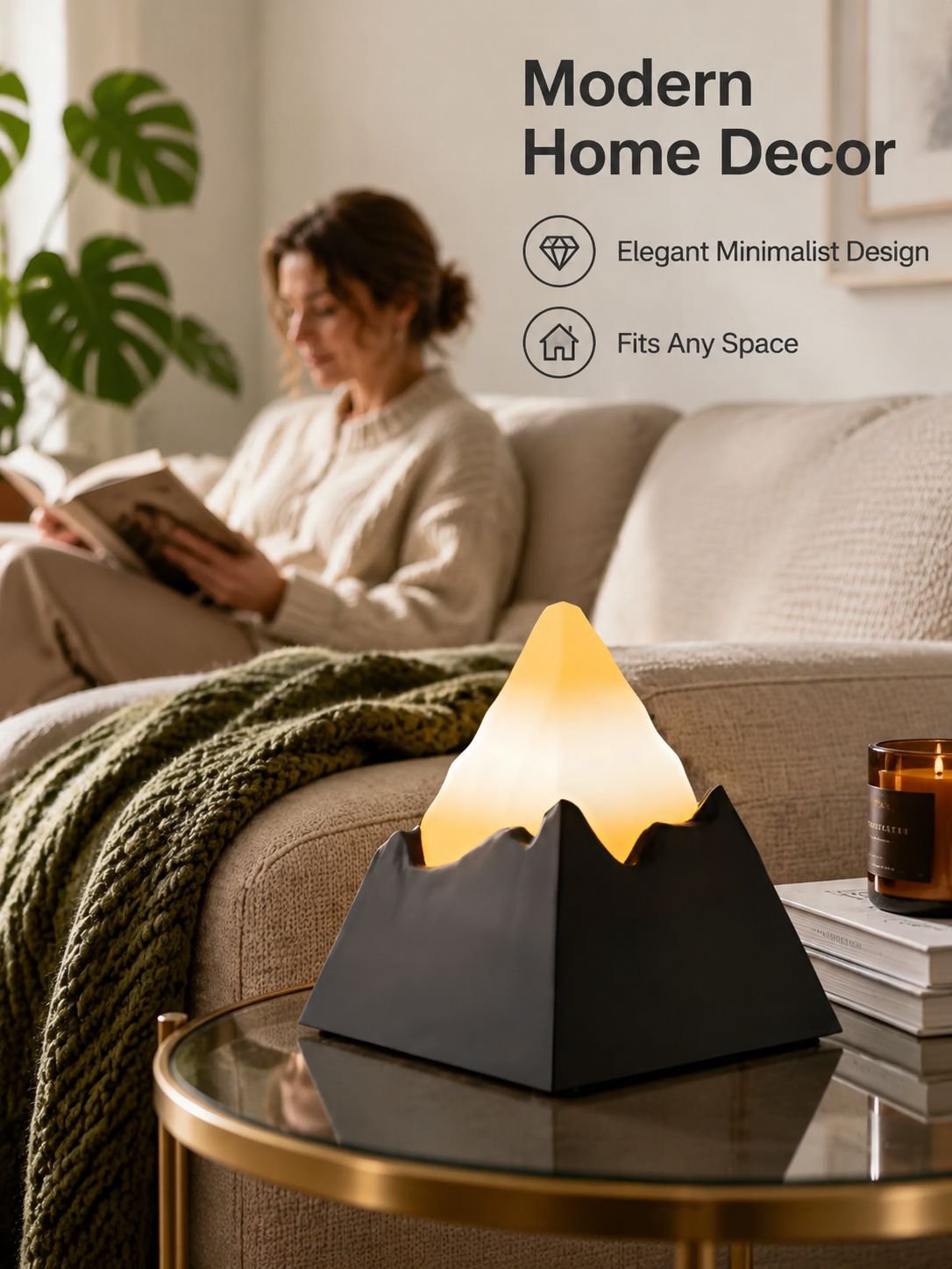 Desktop aromatherapy lamp diffuser stone, home decoration, long-lasting fragrance night light