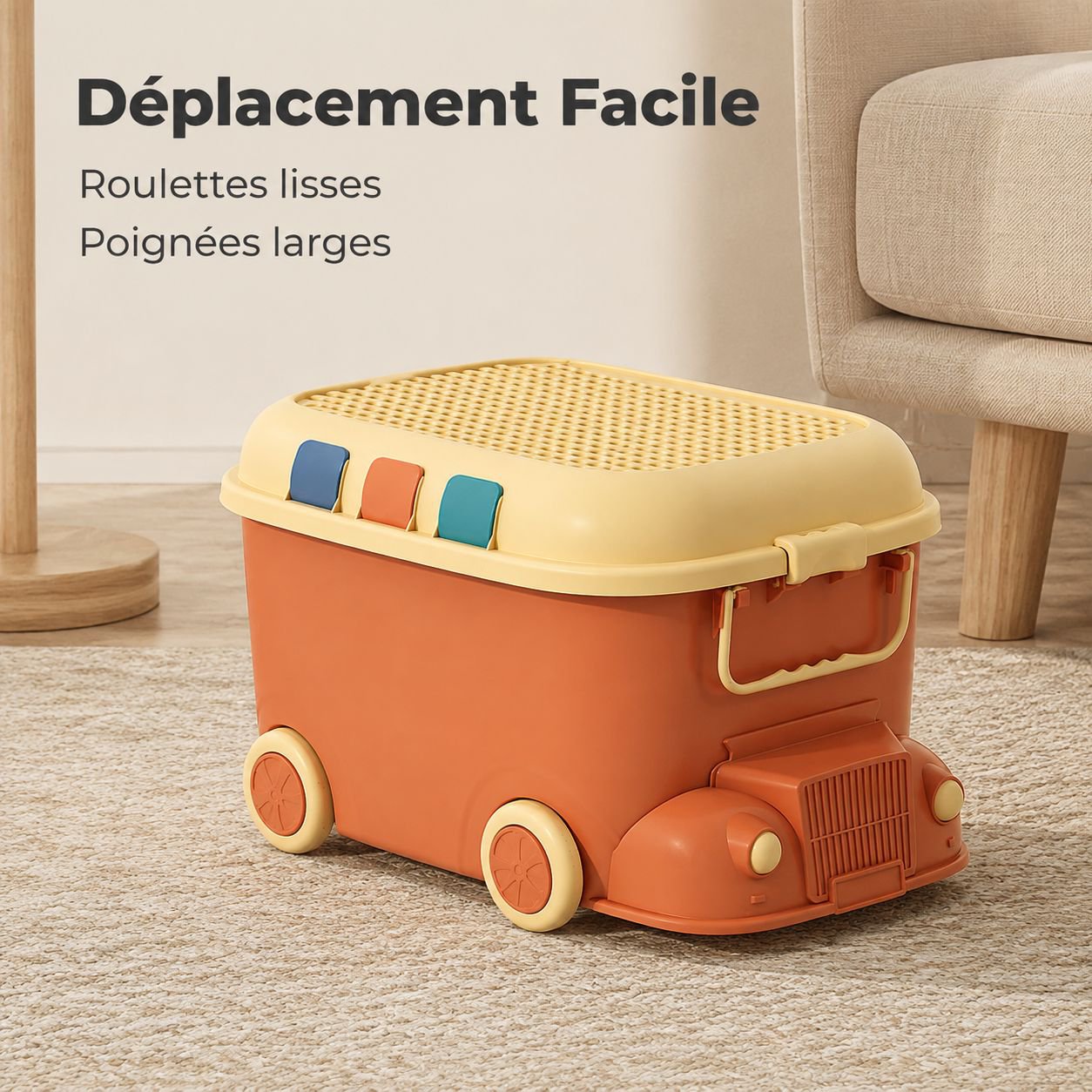Boîte de rangement de jouets de Locomotive, boîte de rangement domestique, boîte de rangement de pet