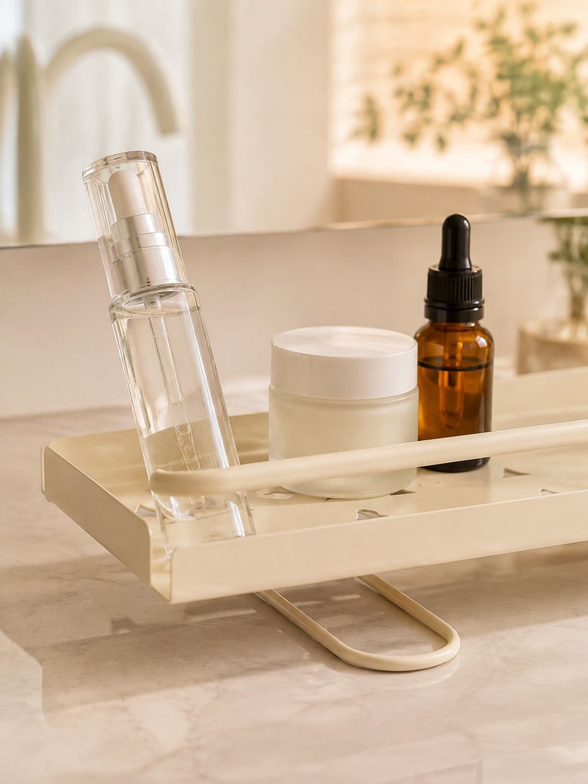Estante plegable fácil de instalar en baño