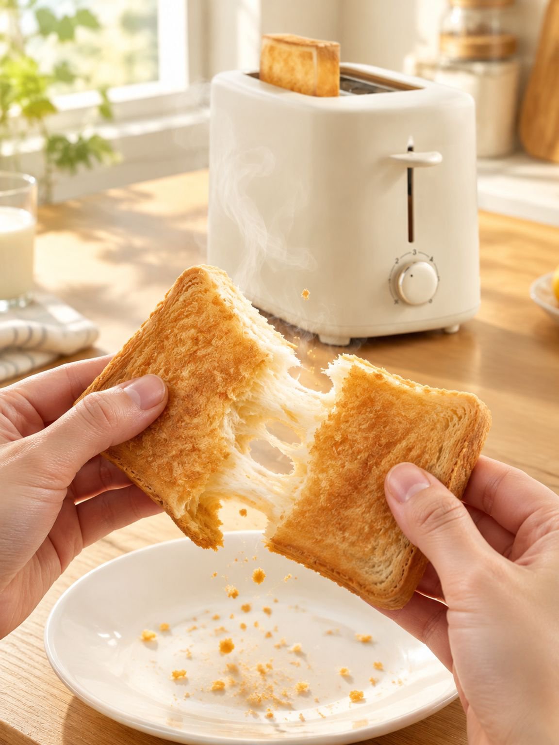 Toaster Küchengerät für goldbraunen und leckeren Toast