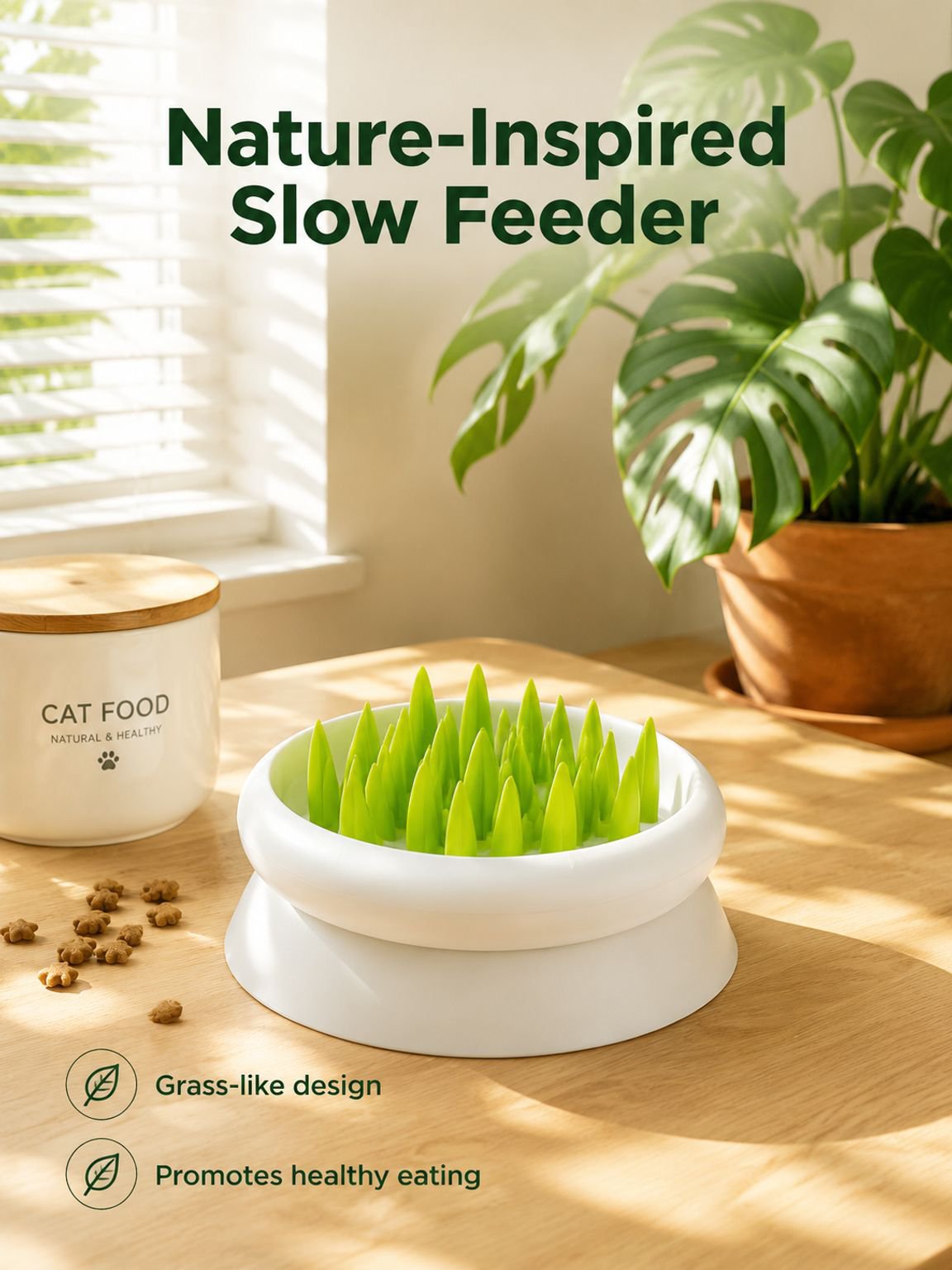 Pet Cat Slow Food Toy Bowl