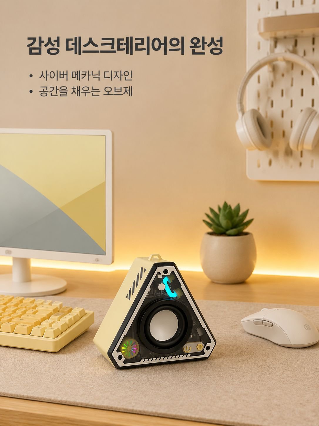 고음질 사운드 블루투스 스피커 근접 촬영