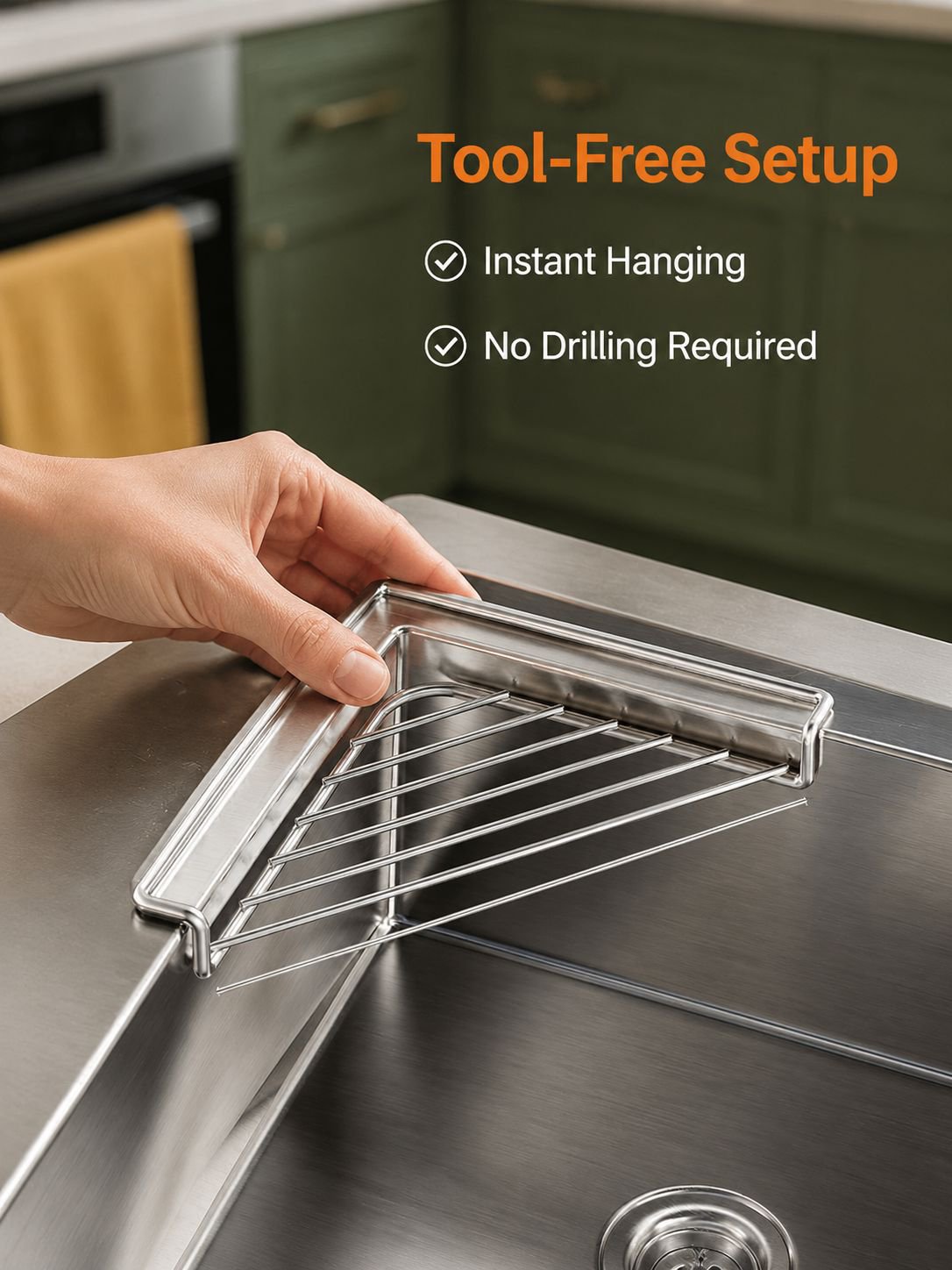Stainless Steel Sink Draining Rack