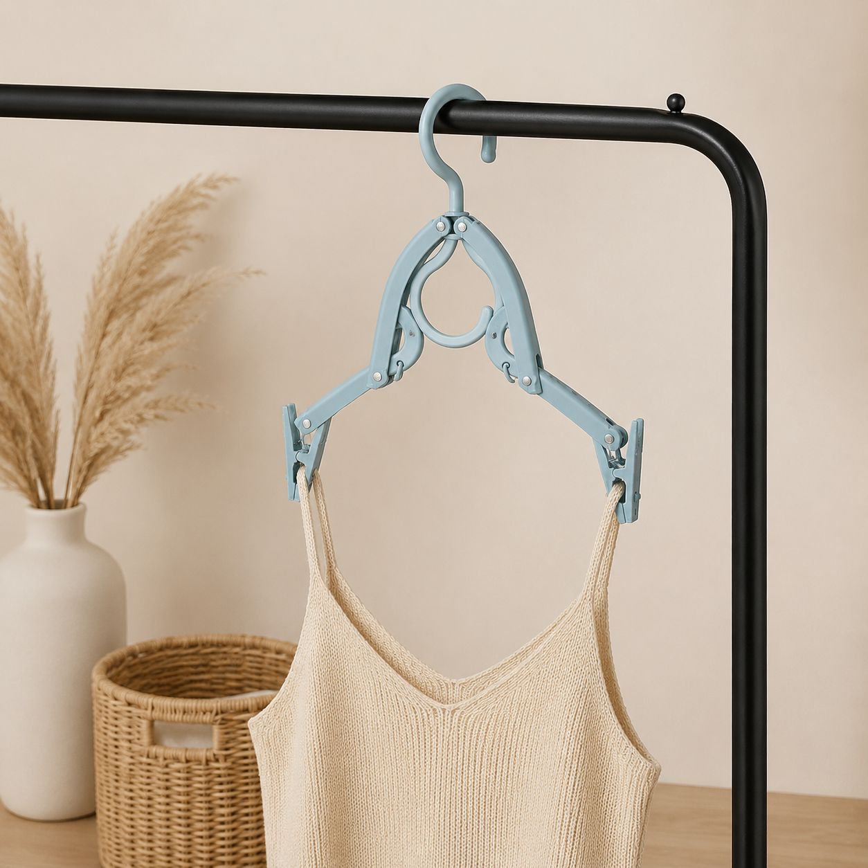 Lightweight hanger for efficient clothes drying