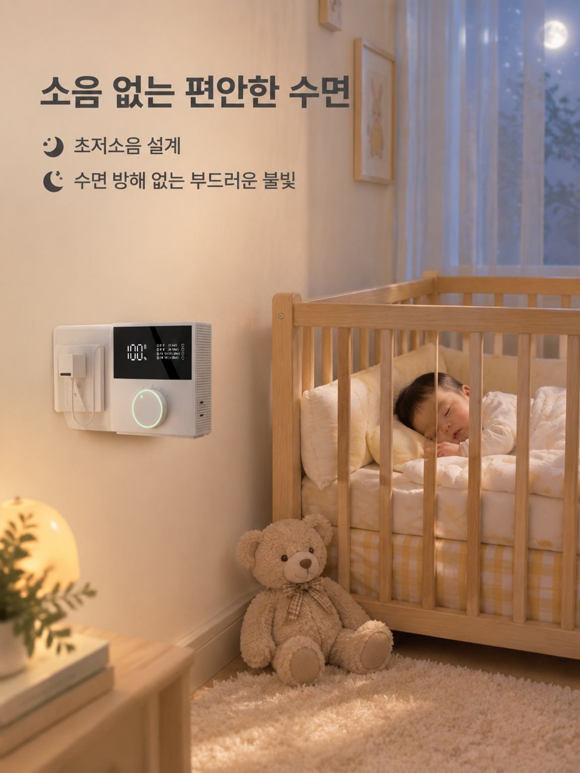 음이온 공기청정기 가정용 포름알데히드 제거, 담배냄새 흡입, 화장실, 애완동물 악취 제거 및 살균