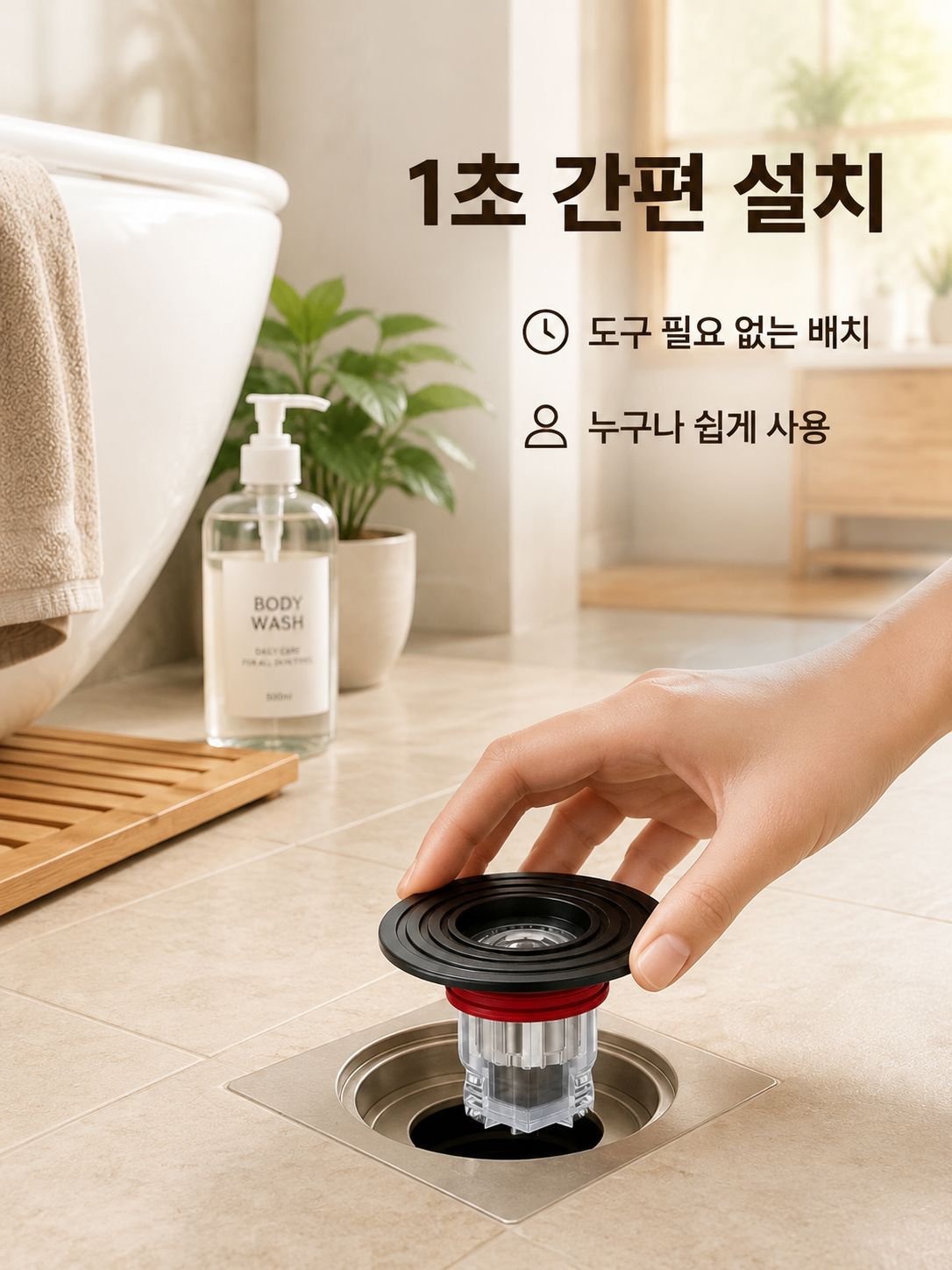 대구경방 배관 취기방충 실리콘 덮개