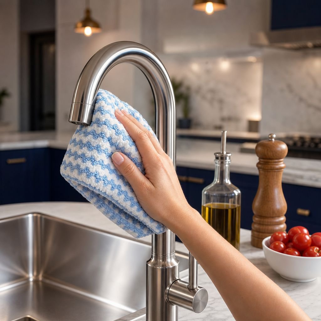 Cationic Water Ripple Thick Coral Fleece Cleaning Rag
