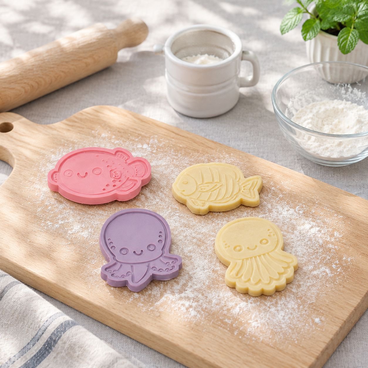 海の生き物 クッキー型セット DIY 製菓用品 ケーキ型 アイシング クッキー抜き型 家庭用
