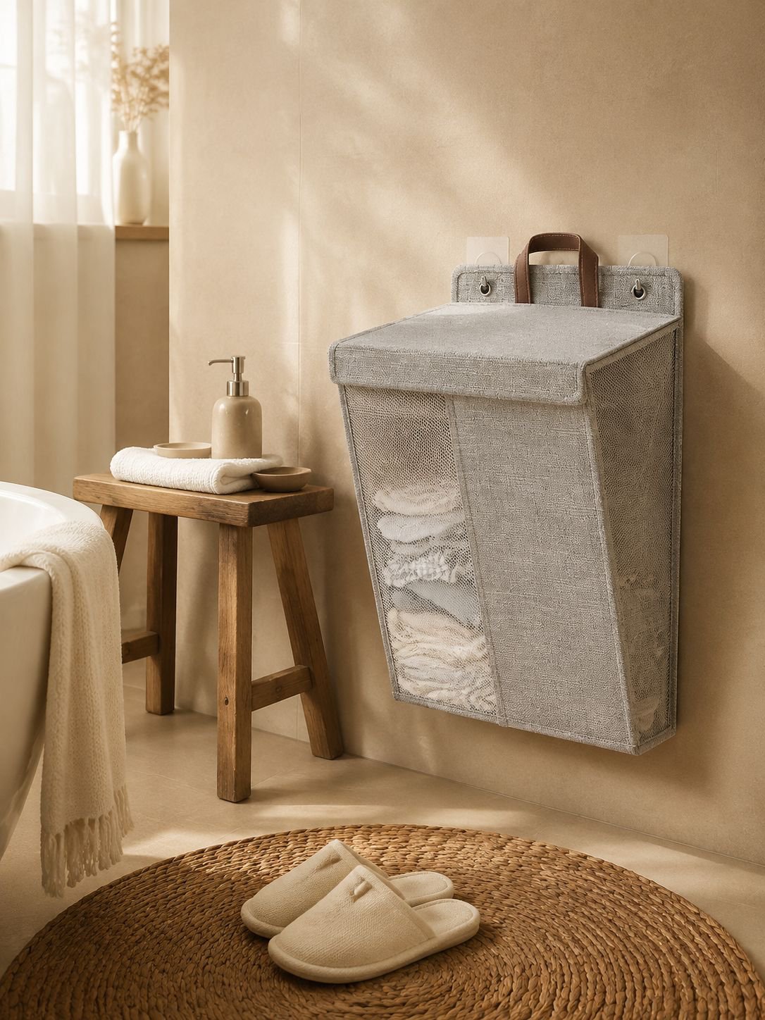 Home Cotton Linen Organizer Basket