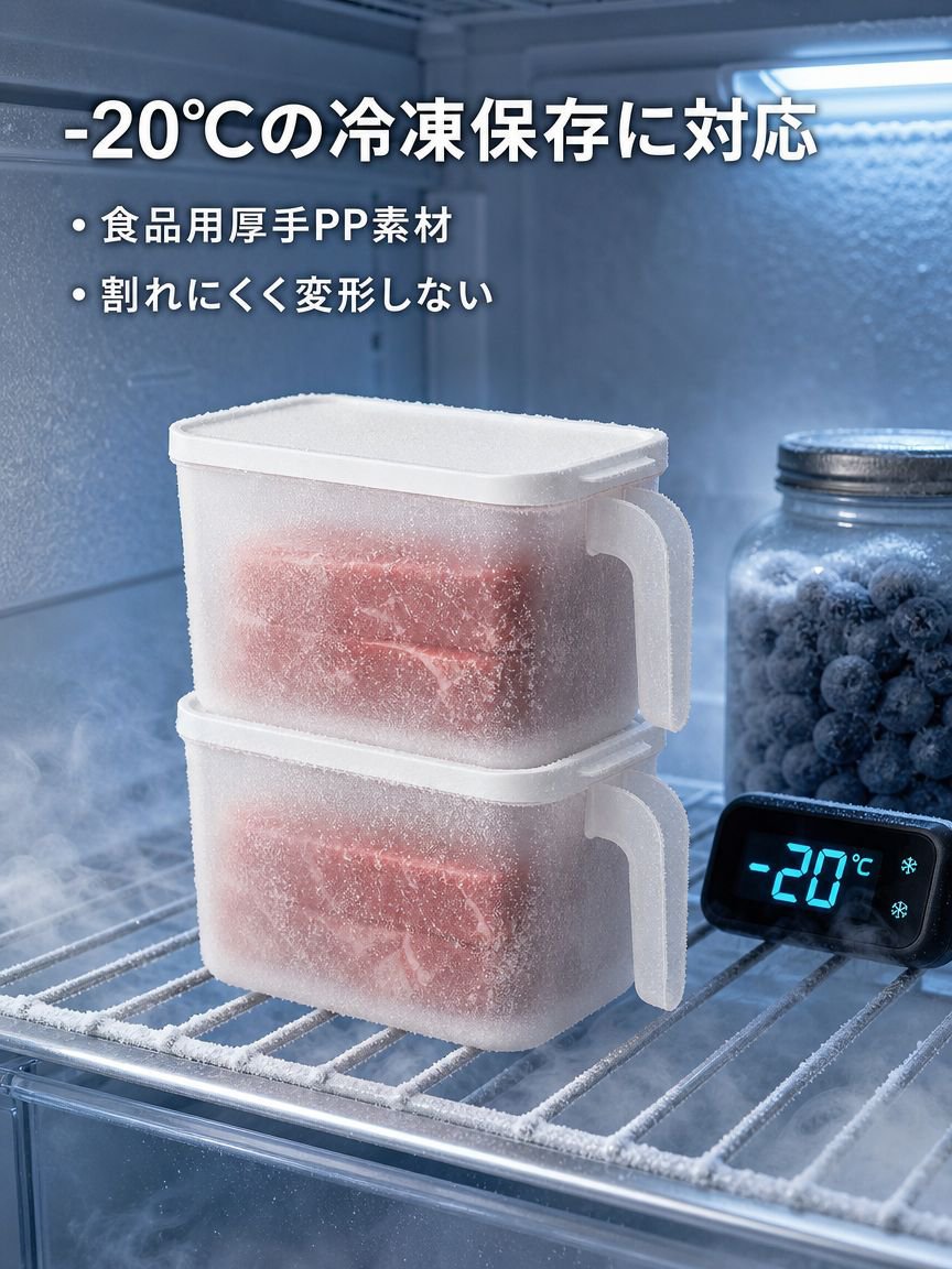 食品グレードの冷蔵庫用保存容器