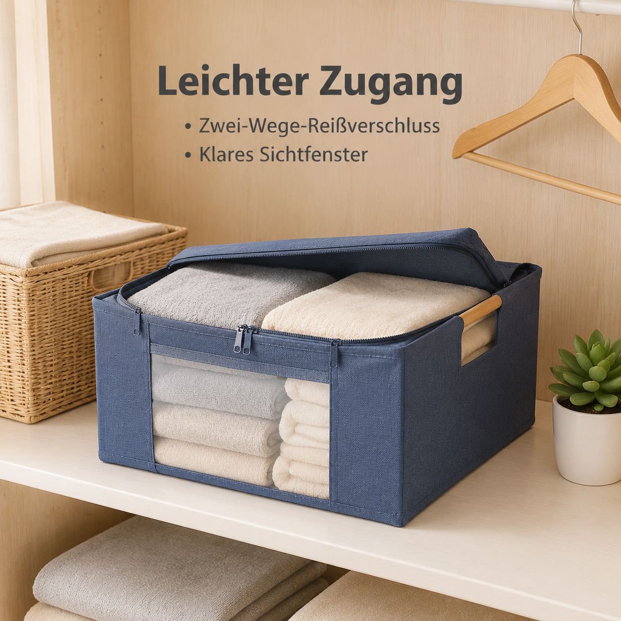 Multi-Functional Fabric Storage Basket Organizer
