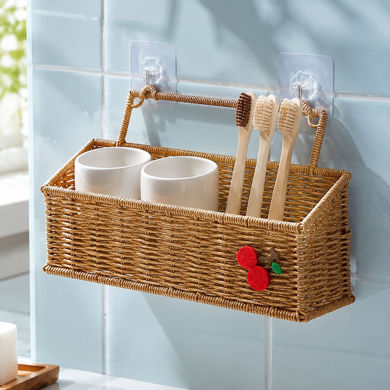 Multi-functional Plastic Bathroom Storage Baske