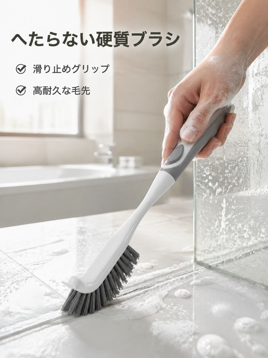 【SNSで話題沸騰】多機能お風呂用掃除ブラシ