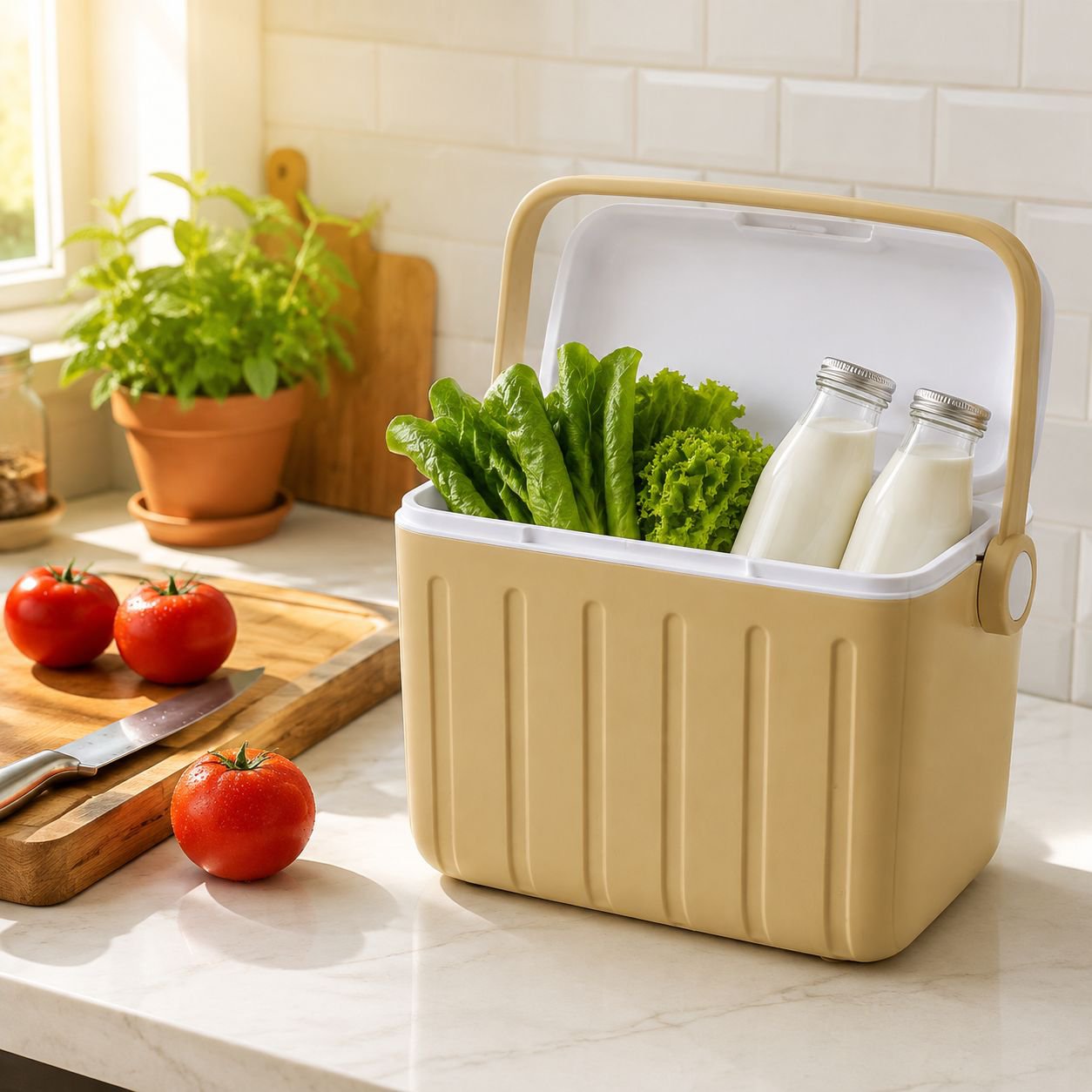 Bolsa térmica fácil de transportar con asas resistentes