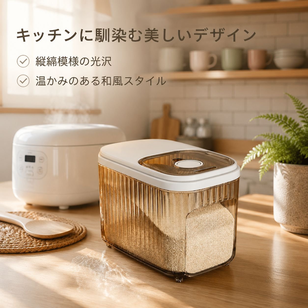 家庭用新型防虫・防湿密封米びつ