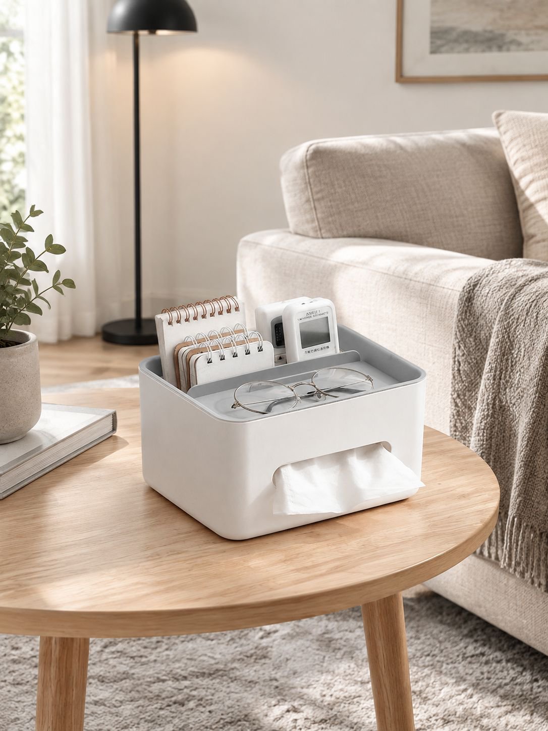 Design-Tissuebox für Ordnung im Wohnzimmer