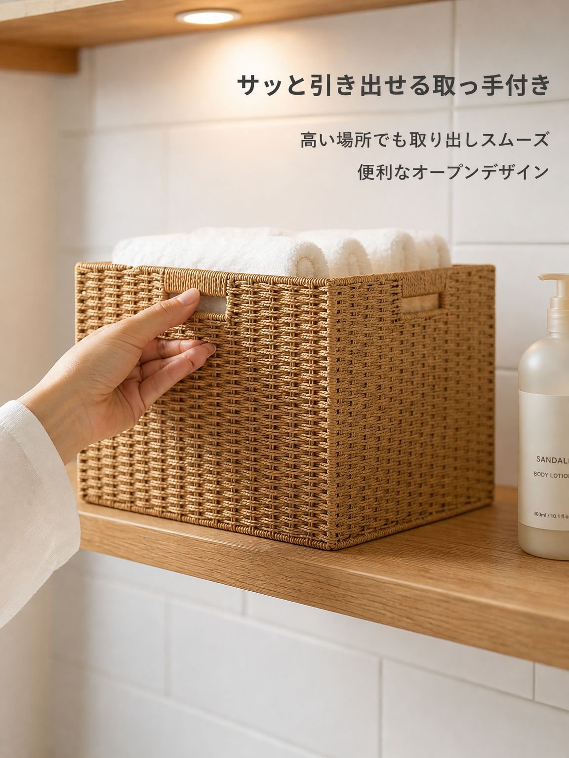 鉄製フレーム収納バスケット