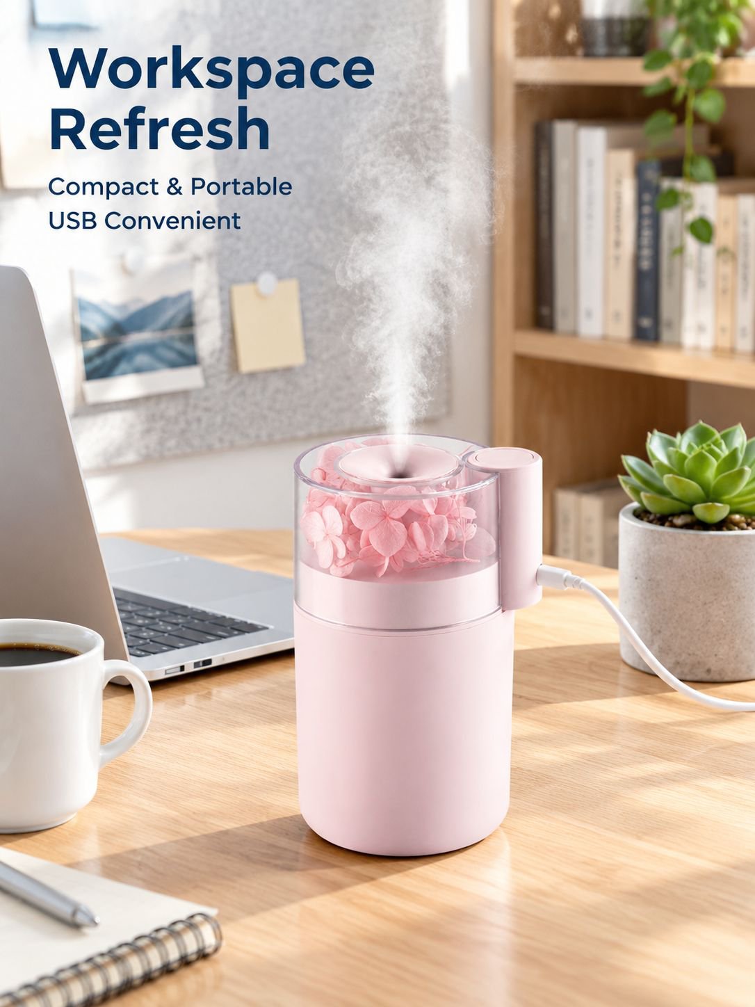 Home & Car USB Portable Eternal Flower Air Humidifier