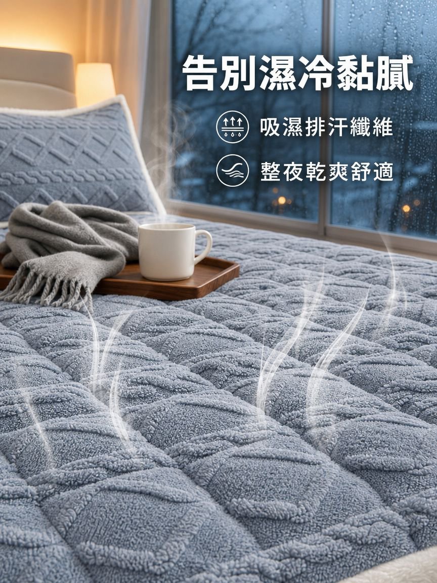 加絨保暖床墊