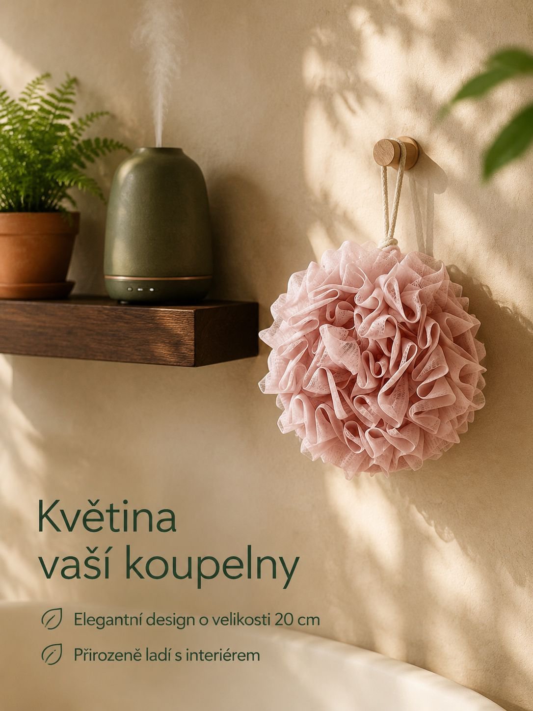 Výroba husté pěny pomocí koupelové síťky