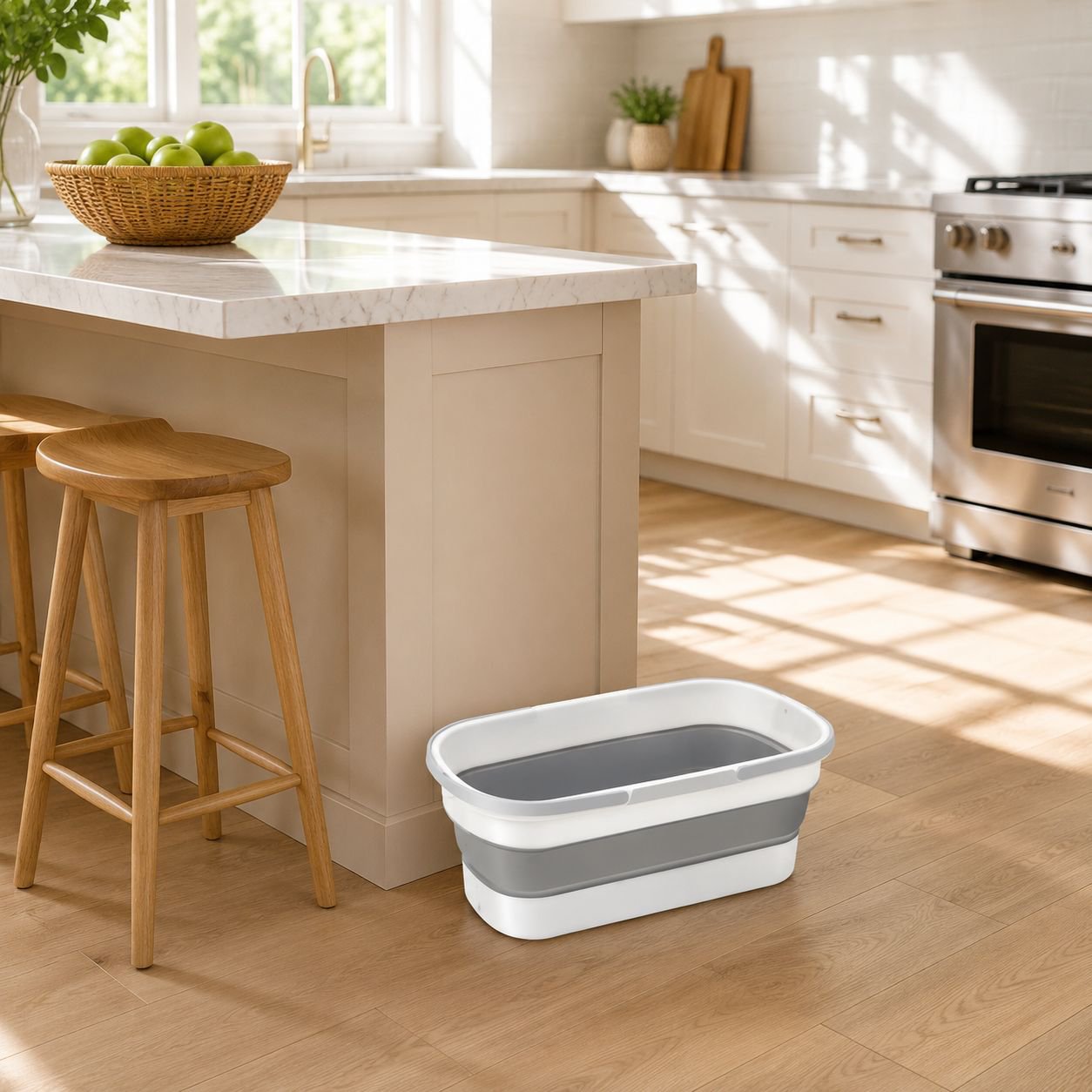 55cm rectangular mop bucket with flat mop