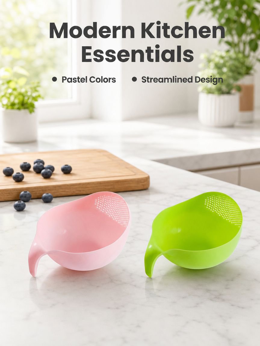 Rice washing basket
