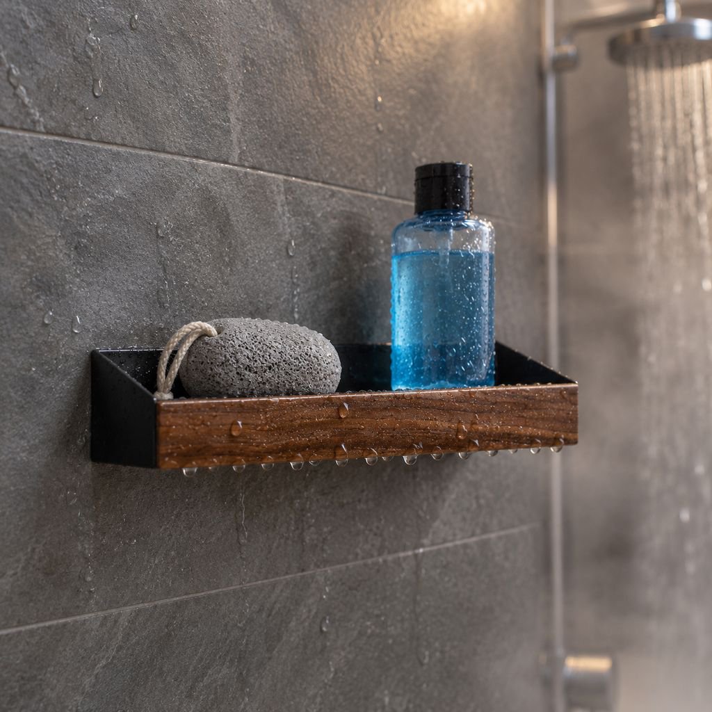 Organizador de baño de pared sin perforación