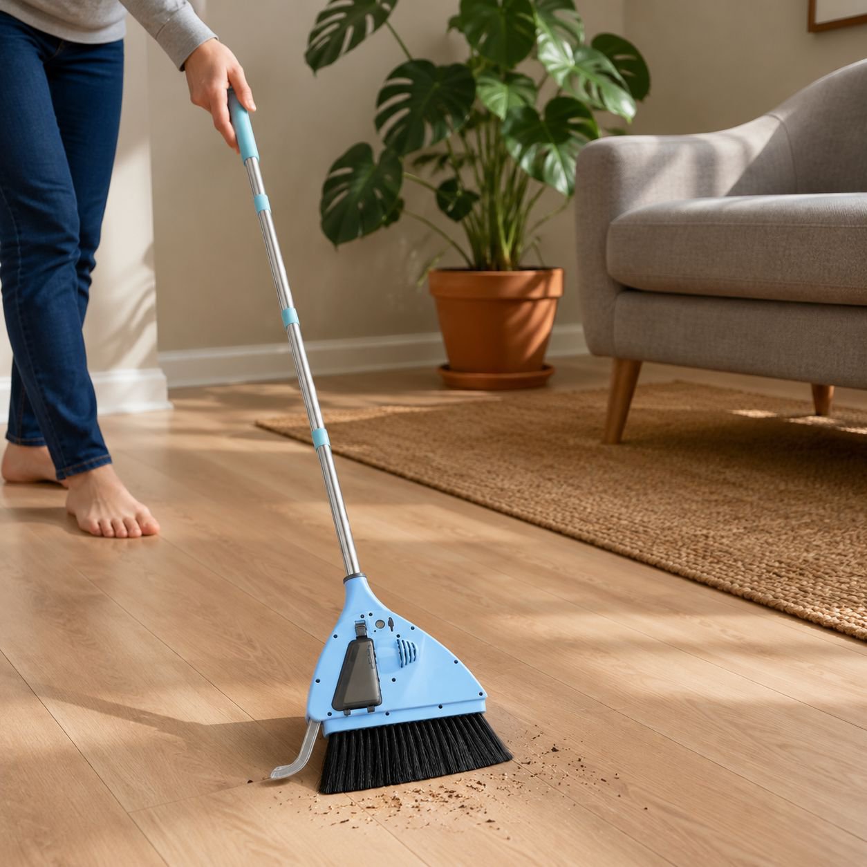 2-in-1 vacuum cleaner and broom, multi-functional handheld electric vacuum cleaner and broom.