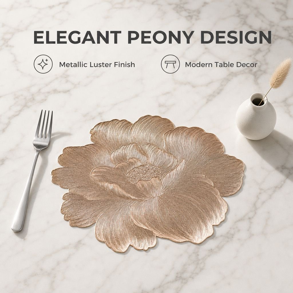 Elegant Solid Color Placemat, Simple Heatproof Table Mat