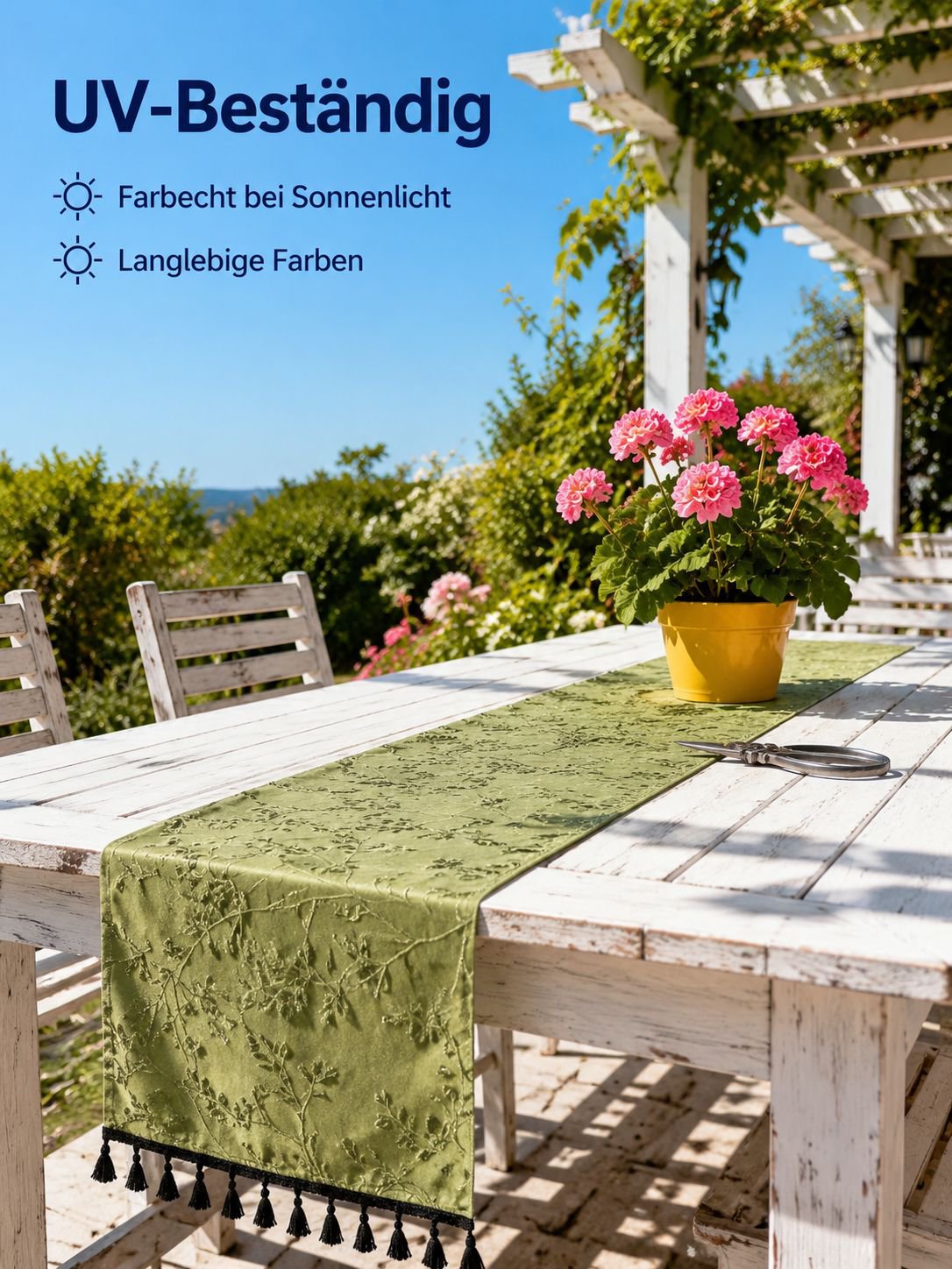 Moderne schlichte Tischflagge, wetterfeste Outdoor-Garten-Dekoflagge