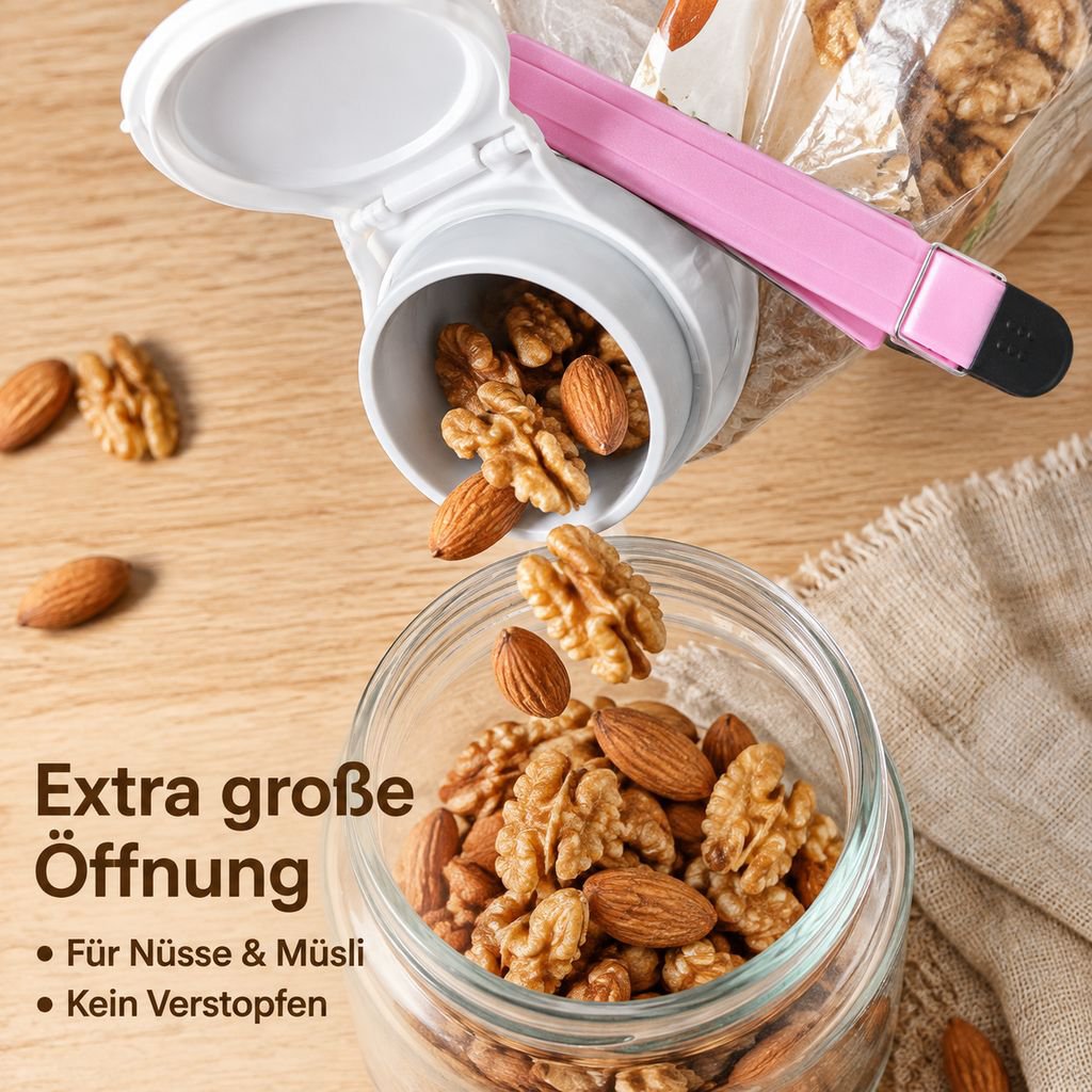 Verschlussclips für Lebensmittelbeutel Tee Milchpulver Snacks Frischhalteklammern