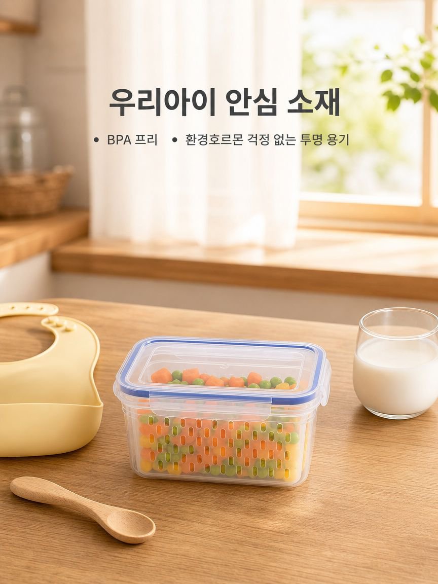 이중 식품 저장 용기