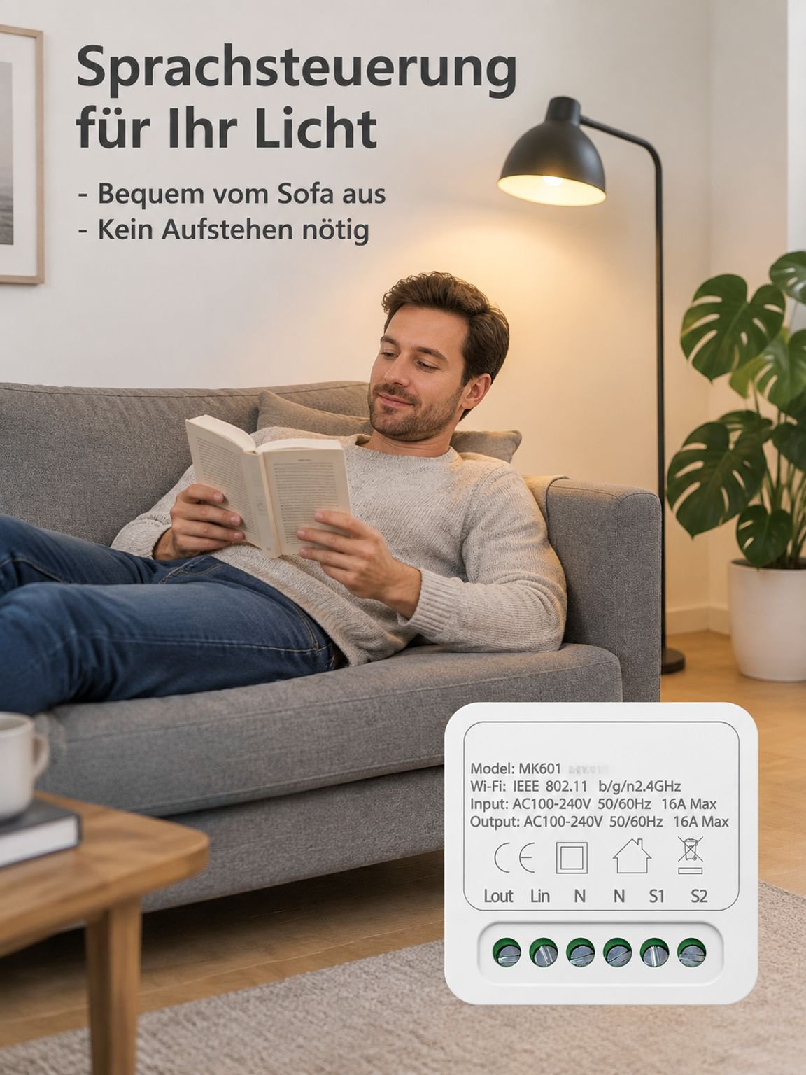 Intelligenter Sprachsteuerungs-Wifi-Schalter