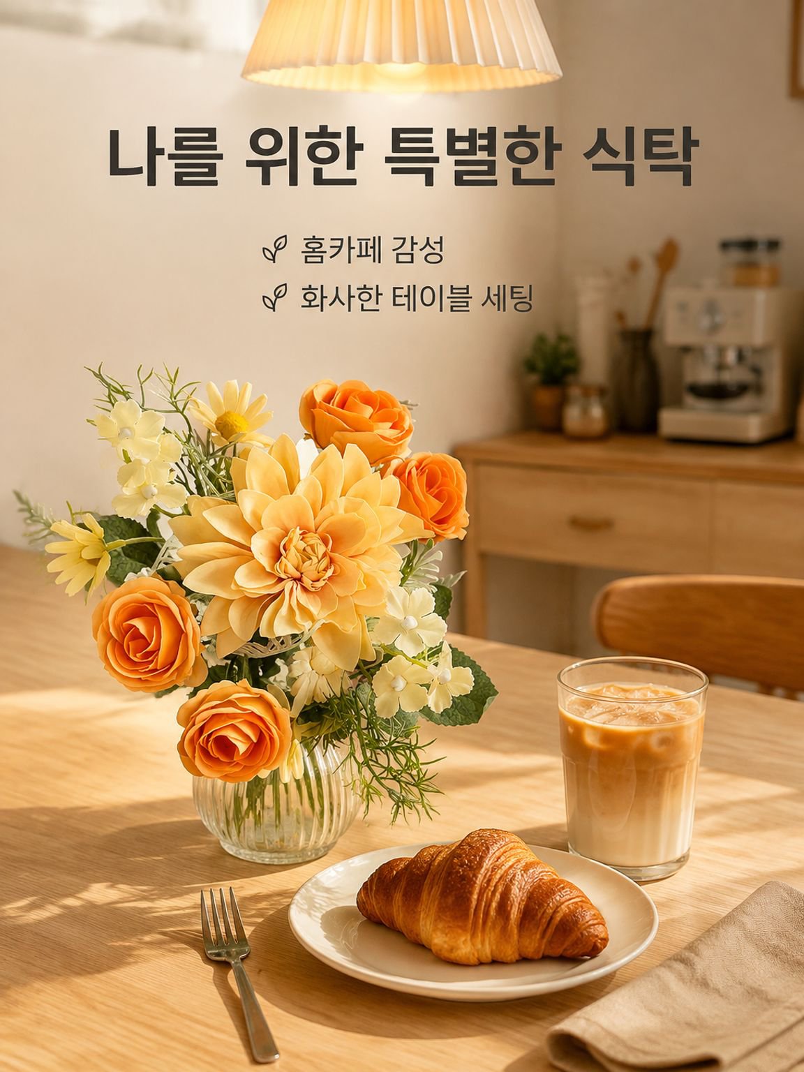 인테리어 인조 꽃 장식