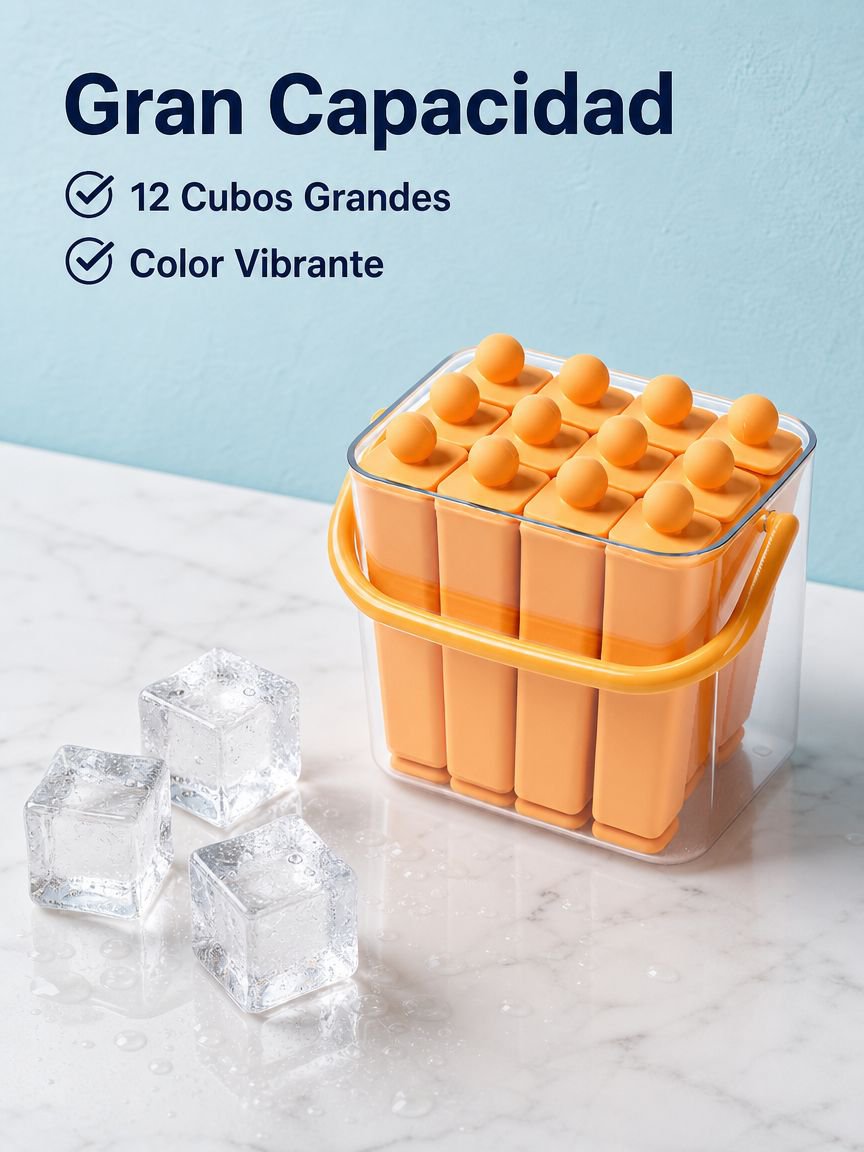 Fabricador de hielo casero de silicona alimentaria grande