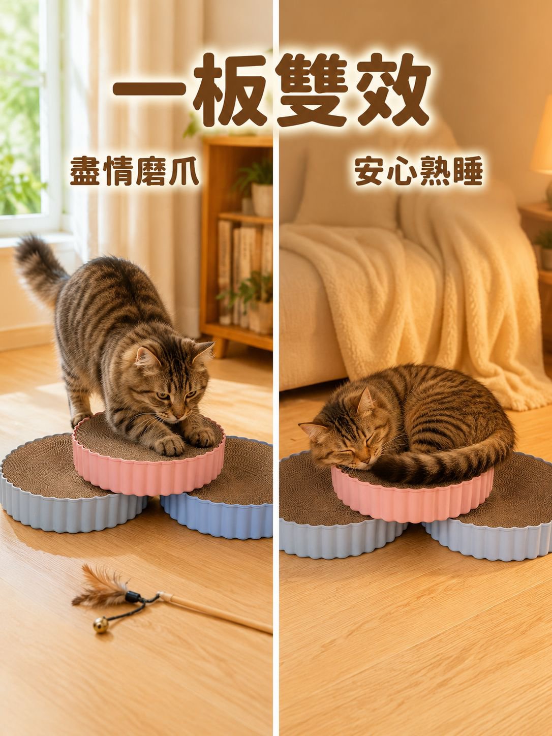 多功能圓形貓抓板